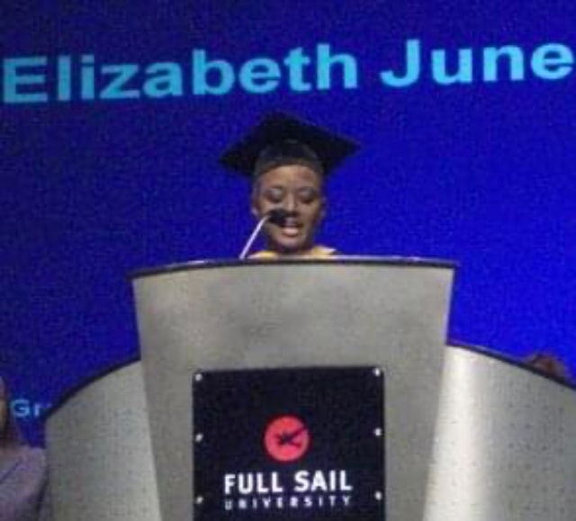 Elizabeth June — Full Sail University valedictorian