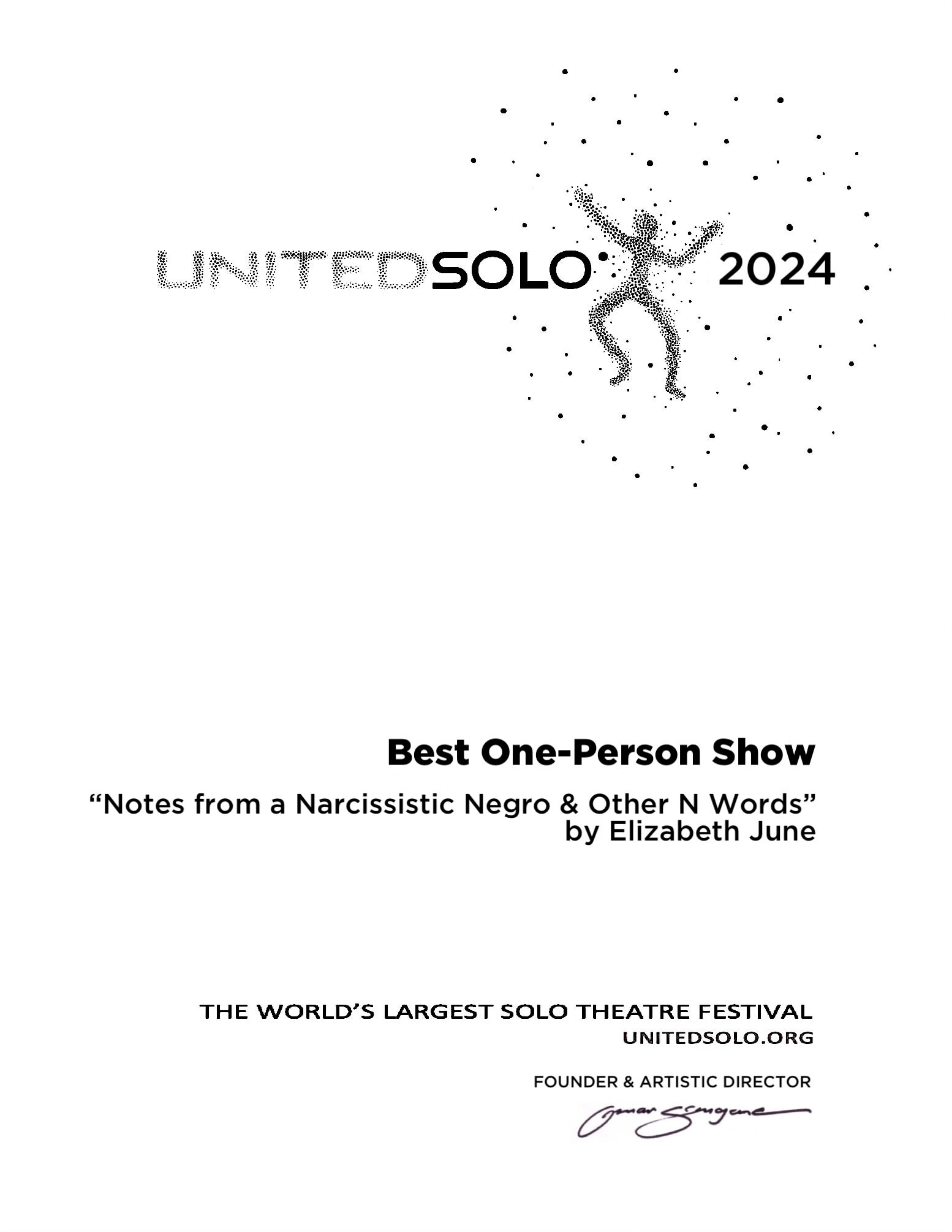 2024 Award One-Person Show